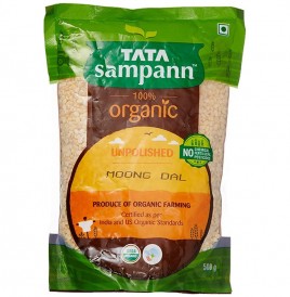 Tata Sampann Organic Unpolished Moong Dal  Pack  500 grams